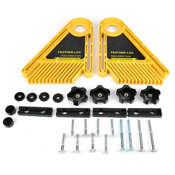 Double Woodworking Feather Loc Board Kit for Bench Saw Miter Gauge Slot Plastic Double Woodworking Feather Loc Board Kit for Bench Saw Miter Gauge Slot Plastic